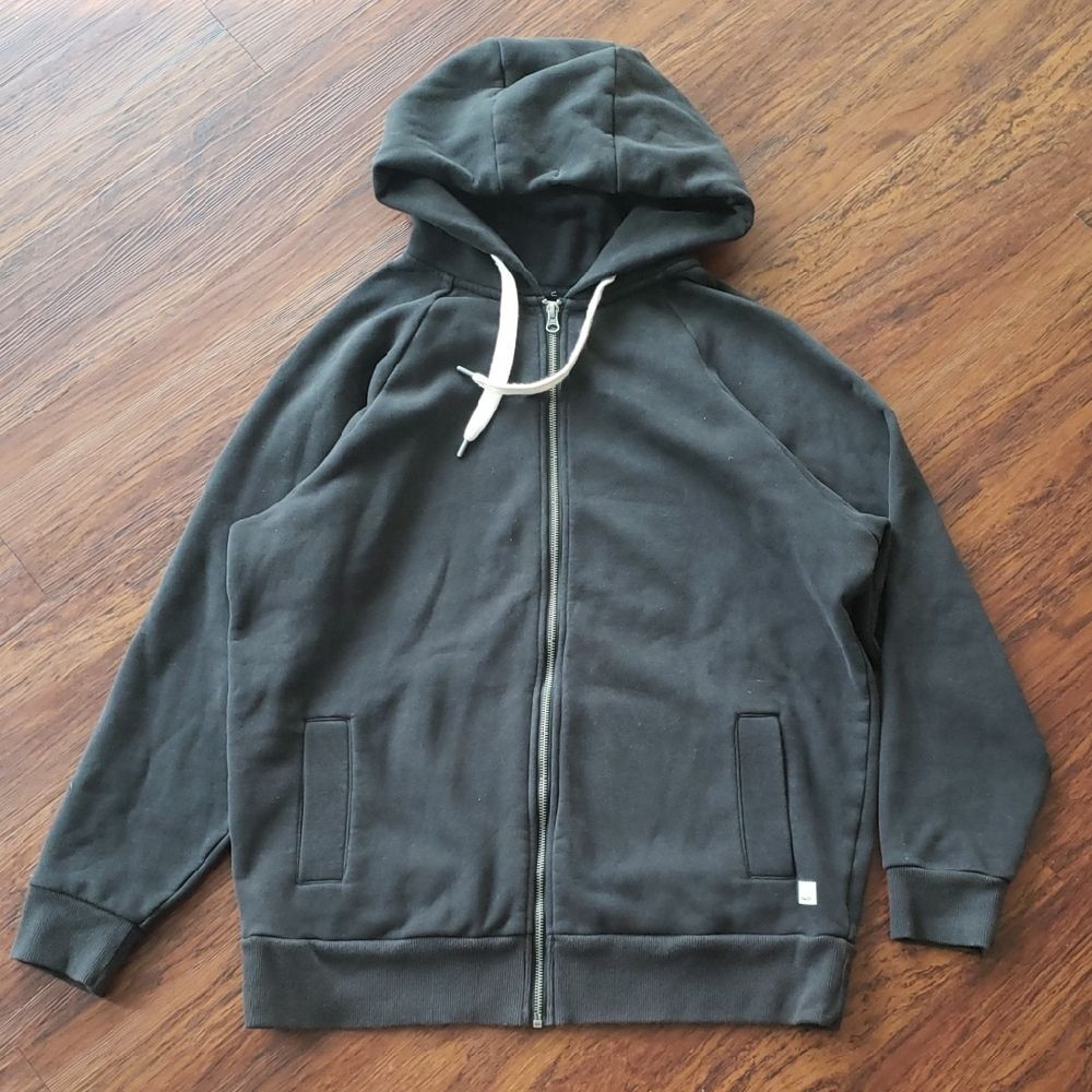 Vuori Charcoal Oversized Full Zip Hoodie Size Medium Lounge Streetwesr Cozy